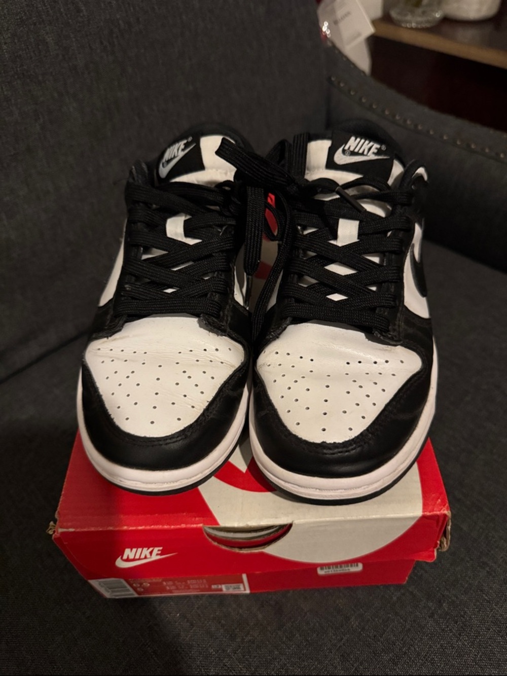 Nike Black and White Low-Top Sneakers